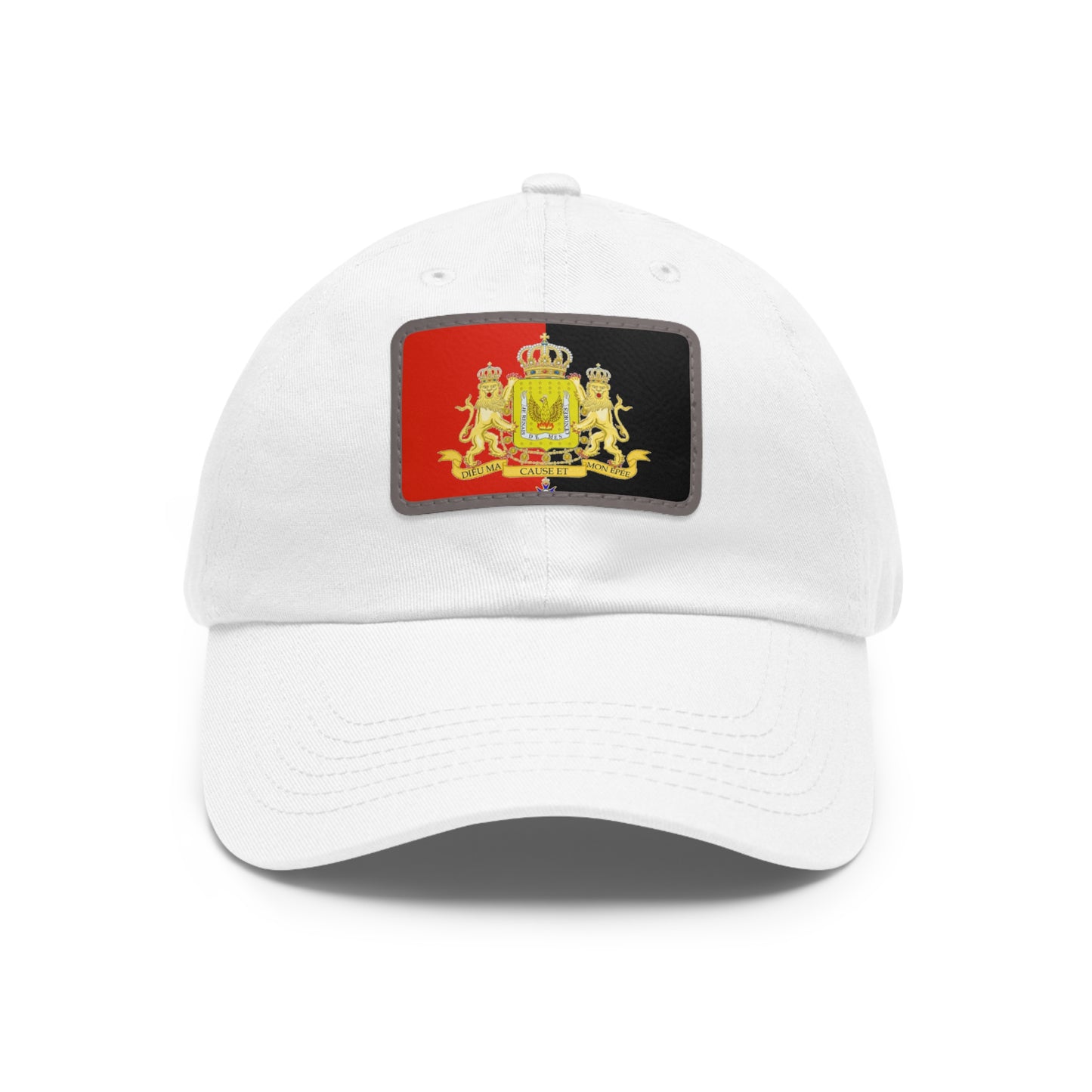 Dad Hat with Leather Patch (Rectangle)